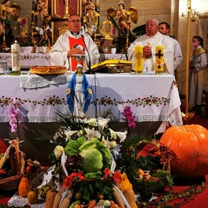 Misa zahvalnica za plodove zemlje u župi sv. Jelene Križarice u Zaboku